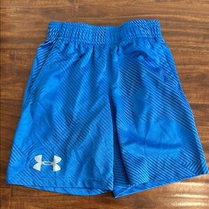 Under Armour boys Striped Blue Shorts